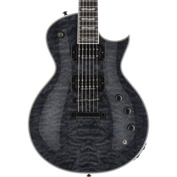 ESP LTD EC-1000 Piezo Electric Guitar, See Thru Black Online Hot Sale