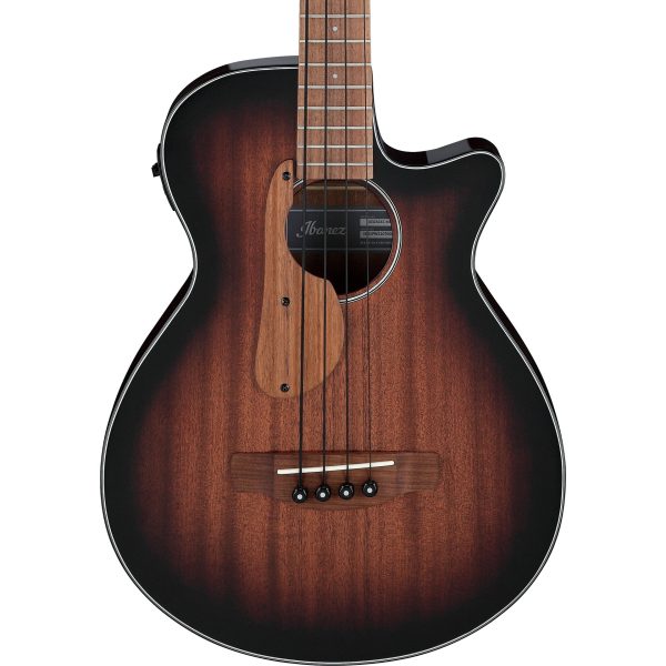 Ibanez AEGB24EMHS Acoustic Electric Bass Guitar, Mahogany Sunburst High Gloss Online now