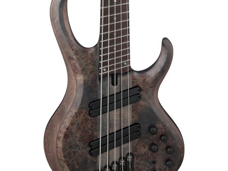 Ibanez BTB805MSTGF BTB Bass Workshop 5-String Electric Bass, Transparent Gray Flat w  Case Sale