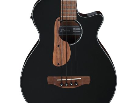 Ibanez AEGB24EBKH Acoustic Electric Bass Guitar, Black High Gloss Online now