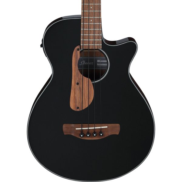 Ibanez AEGB24EBKH Acoustic Electric Bass Guitar, Black High Gloss Online now