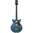 Ibanez AMH Artcore Expressionist Full-hollow Electric Guitar, Prussian Blue Metallic Online now