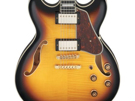 Ibanez AS93FMAYS AS Artcore Semi-Hollow Electric Guitar, Antique Yellow Sunburst Online