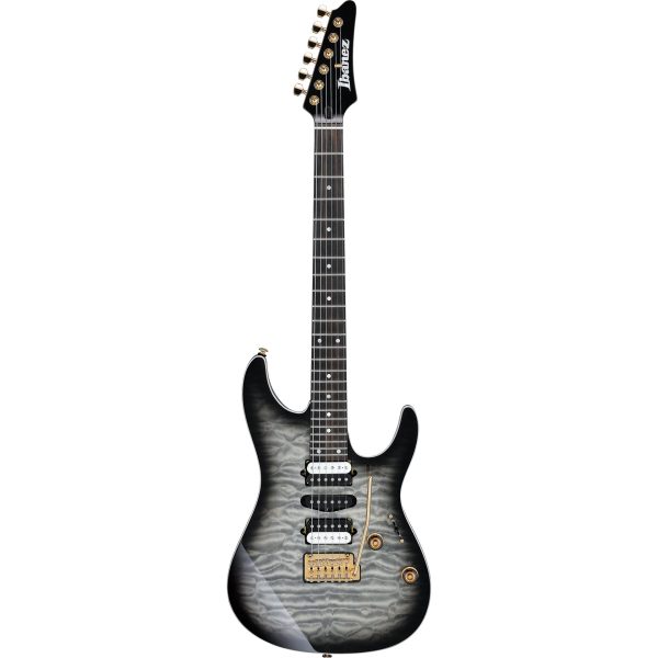 Ibanez AZ47P1QMBIB AZ Premium Electric Guitar, Black Ice Burst Supply