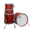 Gretsch USA Custom 4-Piece Shell Kit - Satin Dakota Red Hot on Sale