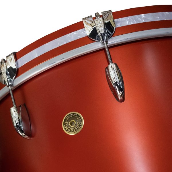 Gretsch USA Custom 4-Piece Shell Kit - Satin Dakota Red Hot on Sale