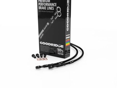 Goodridge 91-97 Ducati 900SS Superlight I&II Black Brake Lines w Black Fittings Discount