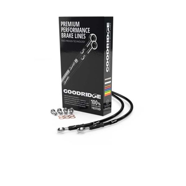 Goodridge 91-94 Ducati 907IE Black Rear SS Brake Lines Supply