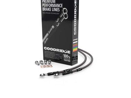 Goodridge 91-94 Ducati 907IE Carbon Front SS Brake Lines For Sale