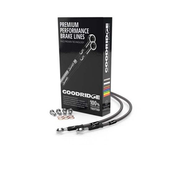 Goodridge 91-94 Ducati 907IE Carbon Front SS Brake Lines For Sale