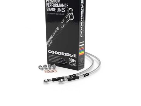 Goodridge 91-94 Ducati 907IE Clear Front SS Brake Lines Hot on Sale