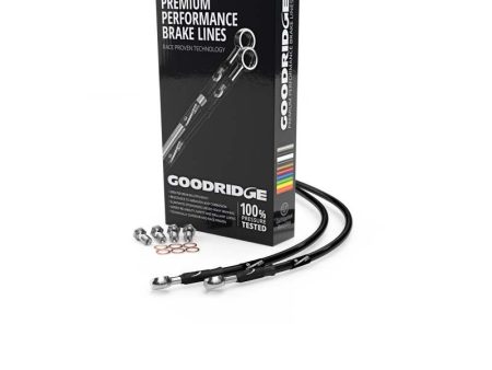 Goodridge 94-97 Ducati 750SS Twin Disc Black Front SS Brake Lines Sale