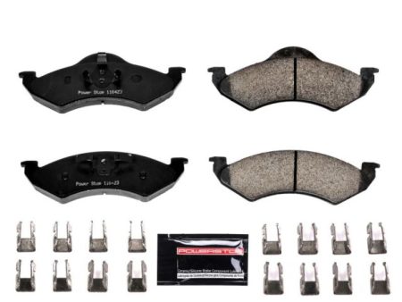 Power Stop 00-02 Dodge Dakota Front Z23 Evolution Sport Brake Pads w Hardware Hot on Sale