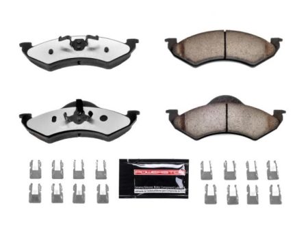 Power Stop 00-02 Dodge Dakota Front Z36 Truck & Tow Brake Pads w Hardware For Discount