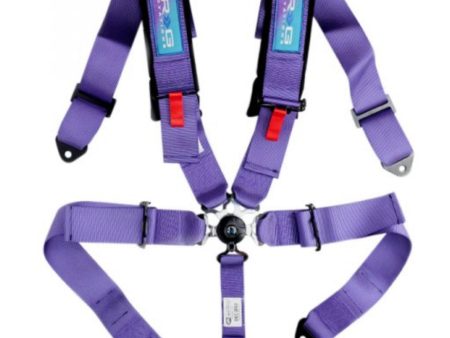 NRG 5PT 3in. Seat Belt Harness   Cam Lock - Purple For Sale