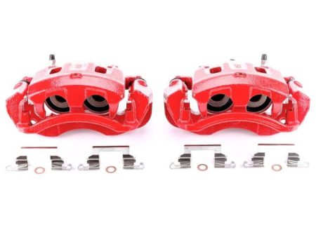 Power Stop 00-05 Ford Excursion Rear Red Calipers w Brackets - Pair Online Sale