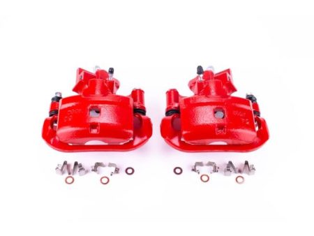 Power Stop 00-02 Toyota MR2 Spyder Rear Red Calipers w Brackets - Pair For Cheap