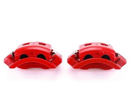 Power Stop 00-01 Dodge Ram 1500 Front Red Calipers w Brackets - Pair Fashion