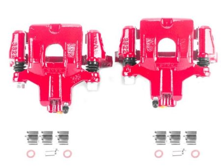 Power Stop 00-04 Toyota Avalon Rear Red Calipers w Brackets - Pair Supply