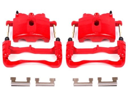 Power Stop 00-04 Cadillac DeVille Front Red Calipers w Brackets - Pair For Discount